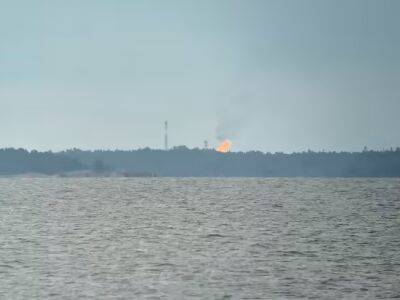 "Газпром" сжигает предназначенный для Северного потока газ на границе с Финляндией. Фото