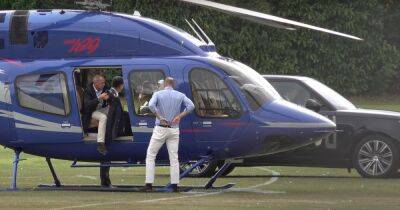 Страх королевы наяву: принц Уильям на вертолете лично привез дочь на спортивное шоу (видео)
