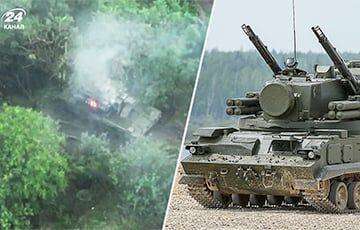 Украинские воины уничтожили спрятанный под деревьями российский ЗРК «Тунгуска»