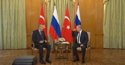 Забыли об Эрдогане: встреча Путина с президентом Турции началась с конфуза (видео)