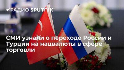 Milliyet: Россия и Турция постепенно переходят на использование нацвалют в торговле