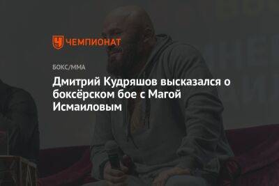 Дмитрий Кудряшов высказался о боксёрском бое с Магой Исмаиловым