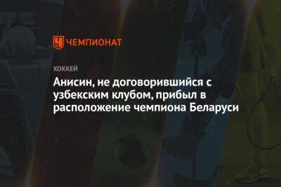 Анисин, не договорившийся с узбекским клубом, прибыл в расположение чемпиона Беларуси