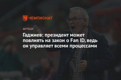 Гаджиев: президент может повлиять на закон о Fan ID, ведь он управляет всеми процессами