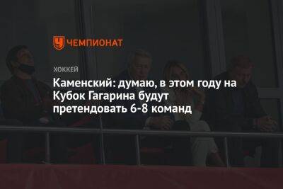 Каменский: думаю, в этом году на Кубок Гагарина будут претендовать 6-8 команд