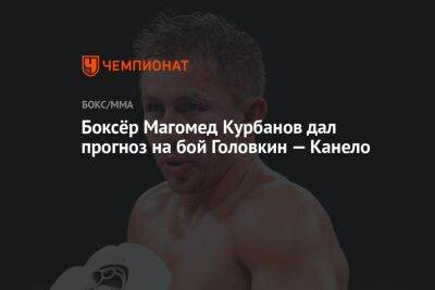 Боксёр Магомед Курбанов дал прогноз на бой Головкин — Канело