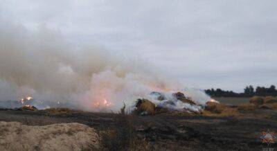 В Слонимском районе сгорело более 63 тонн соломы