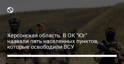 Херсонская область. В ОК "Юг" назвали пять населенных пунктов, которые освободили ВСУ