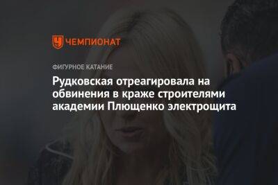 Рудковская отреагировала на обвинения в краже строителями академии Плющенко электрощита