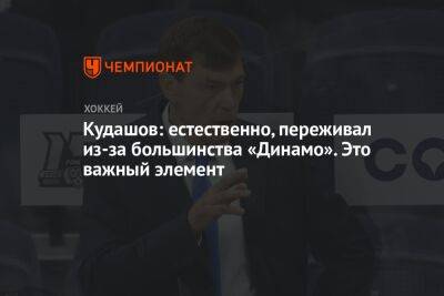 Кудашов: естественно, переживал из-за большинства «Динамо». Это важный элемент