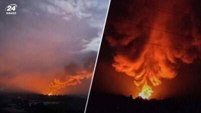 Большой пожар ночью произошел в Запорожье: предварительно, горело вторсырье