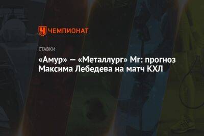 «Амур» — «Металлург» Мг: прогноз Максима Лебедева на матч КХЛ