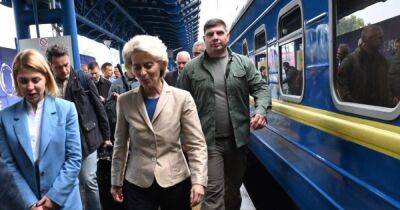 "Так многое изменилось": Урсула фон дер Ляйен в третий раз с начала вторжения прибыла в Киев