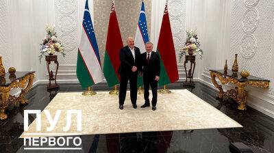 Александр Лукашенко в Самарканде встретился с Президентом Узбекистана Шавкатом Мирзиёевым
