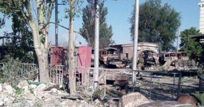 Украинские военные уничтожили базу оккупантов в Новой Каховке (ФОТО, ВИДЕО)