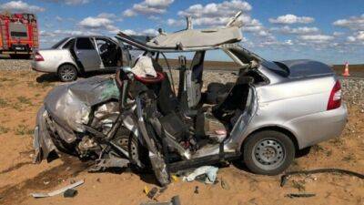 Оба водителя погибли в ДТП в Калмыкии - usedcars.ru - Махачкала - Астрахань - респ. Калмыкия - с. Авария