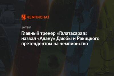Главный тренер «Галатасарая» назвал «Адану» Дзюбы и Ракицкого претендентом на чемпионство