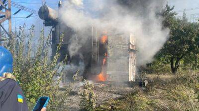 Войска рф обстреляли ТЭС в Славянске, вспыхнул пожар