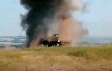 Эффектный взрыв: ВСУ уничтожили российский танк