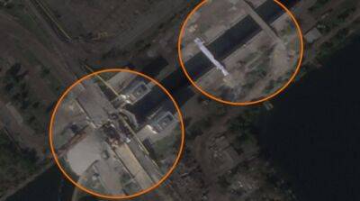 Войска рф пытаются восстановить переправу возле Каховской ГЭС – снимки спутника