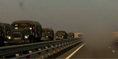 Движение от Керченского моста. В Крыму зафиксировали колонну военной техники РФ — СМИ