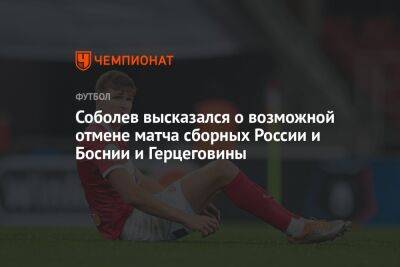 Соболев высказался о возможной отмене матча сборных России и Боснии и Герцеговины