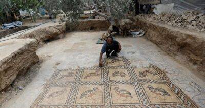 В Газе фермер обнаружил богато украшенную византийскую мозаику (фото)