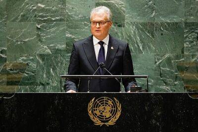 Президент Литвы отметил в речи главы ООН отсутствие тематики войны в Украине