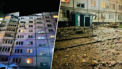 Ночной обстрел многоэтажек в Харькове: из развалин одного дома вытащили 10 жителей