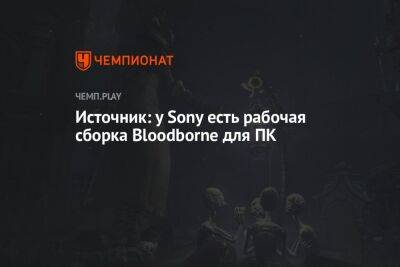 Источник: у Sony есть рабочая сборка Bloodborne для ПК