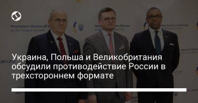 Украина, Польша и Великобритания обсудили противодействие России в трехстороннем формате