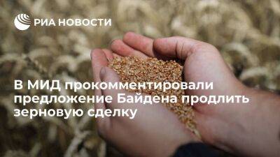 Замглавы МИД Рябков: США пытаются играть в одни ворота, предлагая продлить зерновую сделку