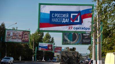 В контролируемых Россией регионах Украины начались референдумы о присоединении