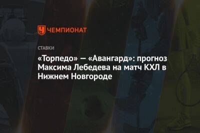 «Торпедо» — «Авангард»: прогноз Максима Лебедева на матч КХЛ в Нижнем Новгороде