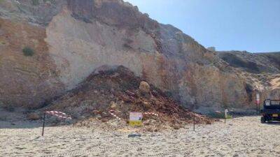 Обрушаются скалы вдоль побережья Герцлии и Нетании: предупреждение об опасности