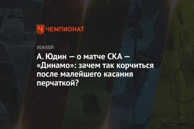 А. Юдин — о матче СКА — «Динамо»: зачем так корчиться после малейшего касания перчаткой?