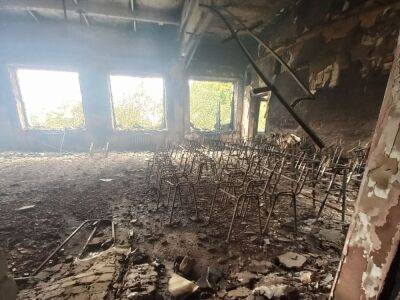 Из-за вражеских обстрелов в Харьковской области выгорела школа – ДСНС