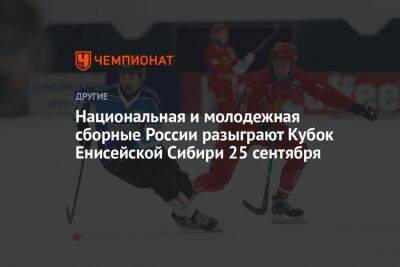 Национальная и молодежная сборные России разыграют Кубок Енисейской Сибири 25 сентября