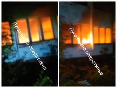 Луганські партизани спалили "виборчу дільницю" у Щасті: відео