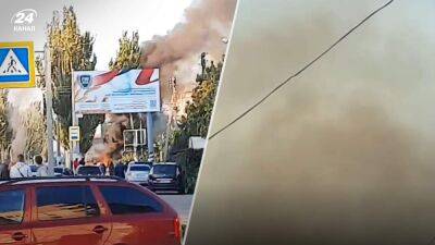 В Мелитополе раздался мощный взрыв: пылает авто, - мэр