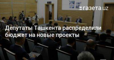 Депутаты Ташкента распределили бюджет на новые проекты