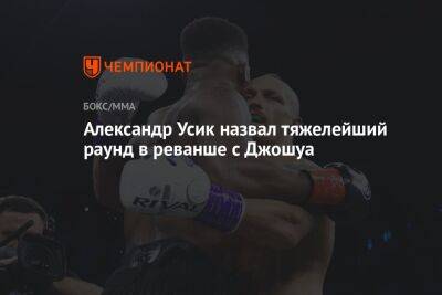 Александр Усик назвал тяжелейший раунд в реванше с Джошуа
