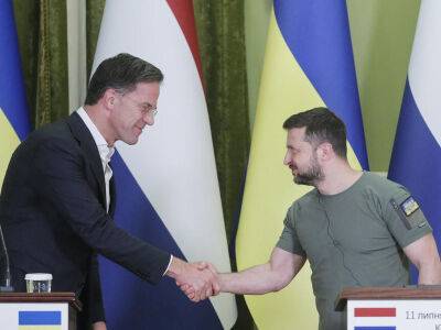 Зеленский обсудил с премьер-министром Нидерлардов ситуацию на фронте, поддеожку Украины и усиление санкций против РФ