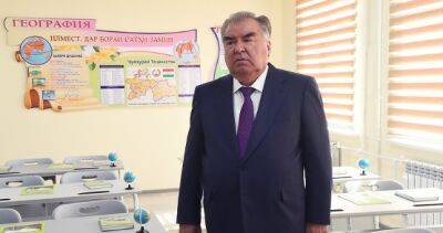 Лидер нации Эмомали Рахмон в Душанбе сдал в эксплуатацию частное среднее общеобразовательное учреждение «Гимназия Нуриддин»
