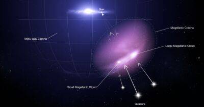 Телескоп Хаббл нашел у двух галактик защитный экран: он простирается на 100 тыс. световых лет
