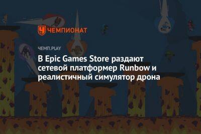 В Epic Games Store раздают сетевой платформер Runbow и реалистичный симулятор дрона