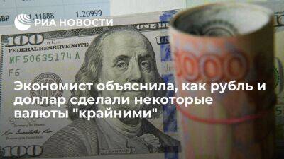 Экономист Главина заявила, что укрепление доллара к другим валютам не повлияет на рубль