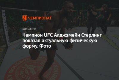 Чемпион UFC Алджэмейн Стерлинг показал актуальную физическую форму. Фото