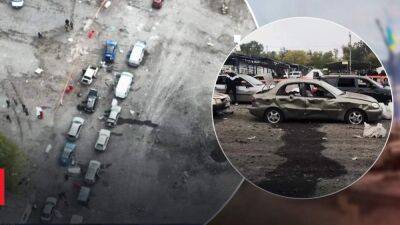 Никакой военной техники, только гражданские авто: в ОП показали место удара по колонне в Запорожье