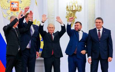 Путин подписал договор о «вступлении в состав РФ» оккупированных областей Украины